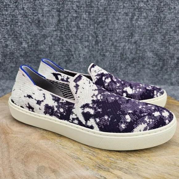 Rothys Womens Size 8 Shibori Tye Dye Limited Edition Purple Slip On Shoes