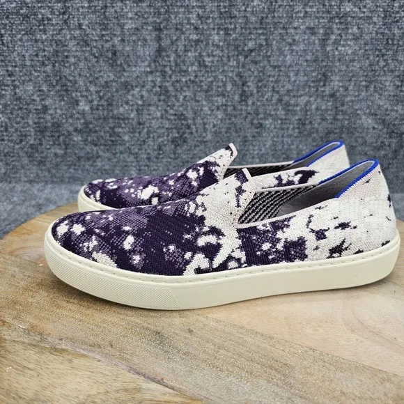 Rothys Womens Size 8 Shibori Tye Dye Limited Edition Purple Slip On Shoes