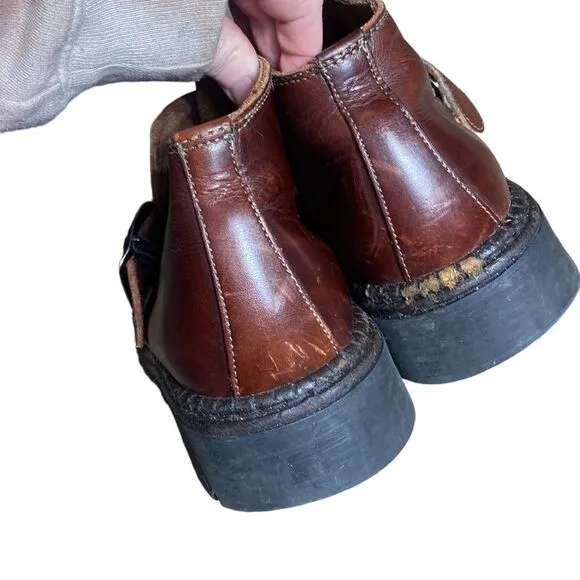 Rovers Spain leather boots brown thick sole 43 or US 10 men’s