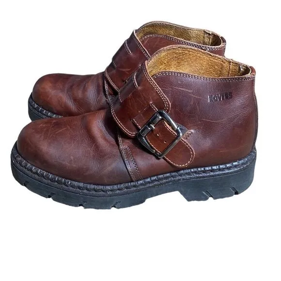Rovers Spain leather boots brown thick sole 43 or US 10 men’s