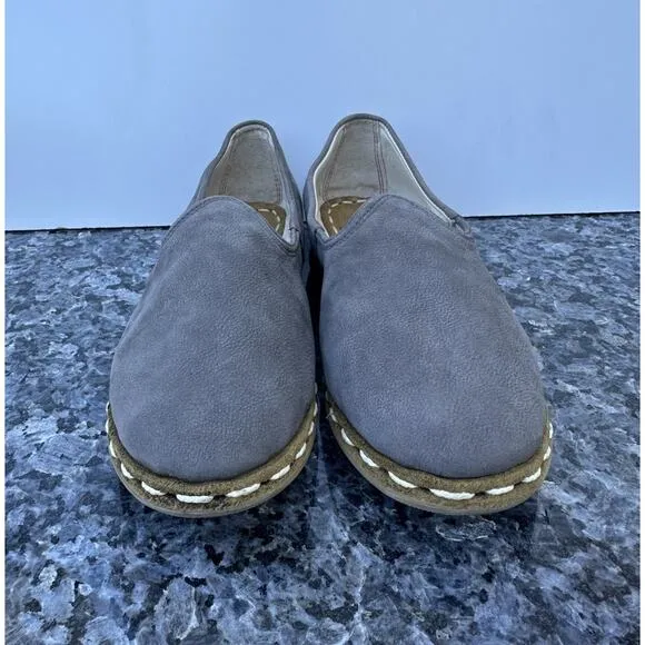 Sabah Women’s Size 39 US Sz 8.5 Slip On Shoes Gray Leather