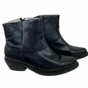Saddle Tramp men’s 8.5W black‎ ankle cowboy boots