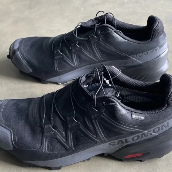 Salomon SpeedCross GTX  Mens Gore-Tex Trail Shoes Black 475690