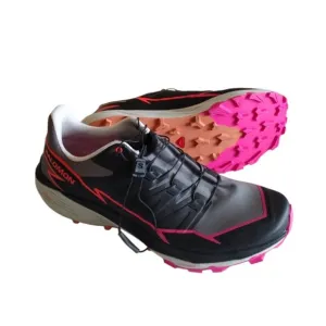 Salomon‎ Thundercross Gray Neon Running Shoes Woman's 11.5 Sneakers 473826