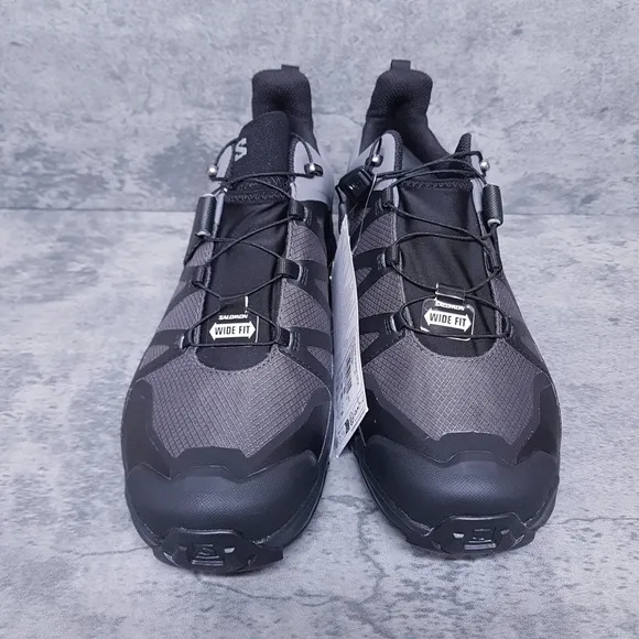 SALOMON X Ultra 4 Wide GTX Gore Tex Hiking Shoes Mens 11.5 EE Black Grey