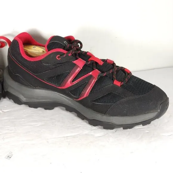 Salomon Women's Impala US 8 Black Barberry Low Top Lace-Up Hiking Shoes