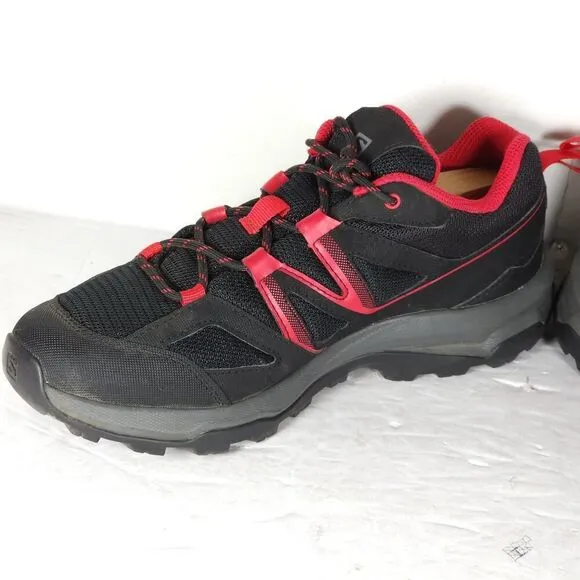Salomon Women's Impala US 8 Black Barberry Low Top Lace-Up Hiking Shoes