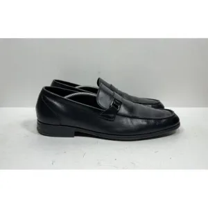 Salvatore Ferragamo Tazio Black Leather Loafers Men’s Size 13 D Shoes Slip On