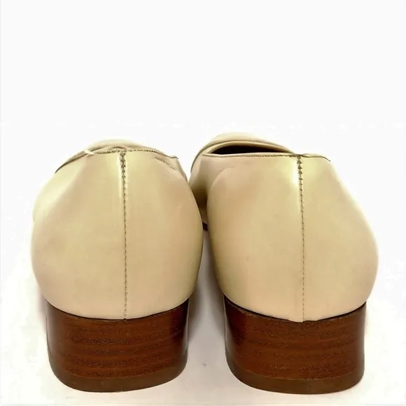 Salvatore Ferragamo Vintage Luxury Cap Toe Flats Sz 8.5 Narrow