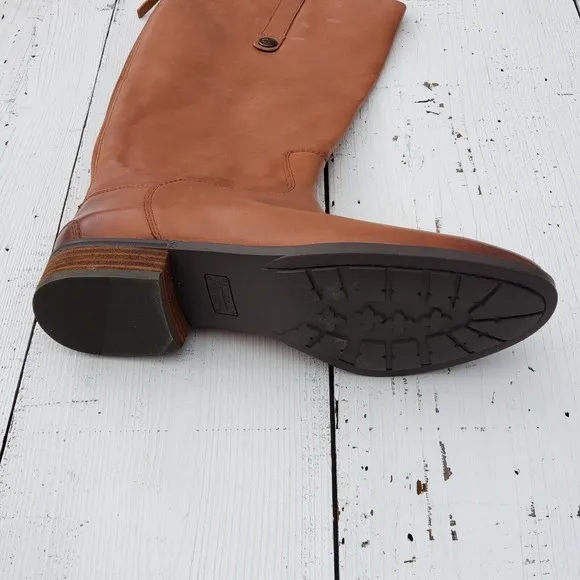 Sam Edelman Penny Tall Shaft Boots Whiskey Brown Women Sz 4.5/ EU 34.5