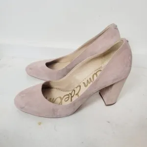 Sam Edelman Shoes Stillson Dusty Rose Suede Round Toe Block Heel 9