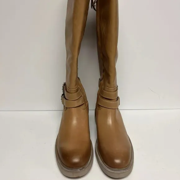 Sam Edelman Women’s Freda Tall Boots Brown Leather, Size 8 M