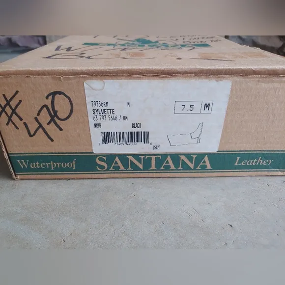 Santana Canada Black Leather Waterproof Knee Riding Boots
