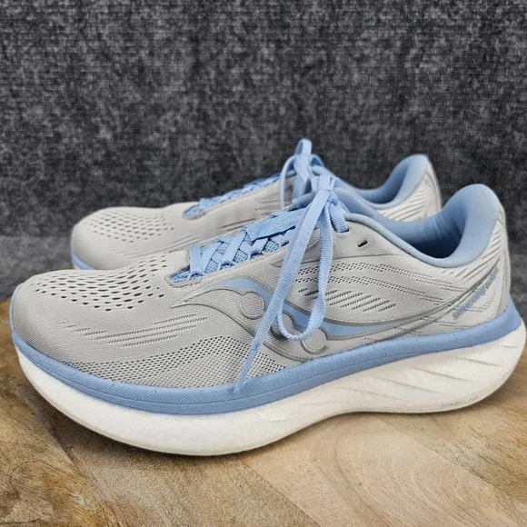Saucony Ride 18 Womens Size 9.5 Gray Low Top Athletic Running Shoes S11000-105