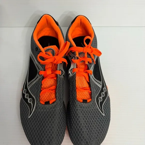 Saucony Track shoes men’s size 12.5 gray/ orange