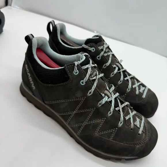 Scarpa Crux Approach Womens 9 Hiking Shoes Mountaineering Low Suede Waterproof
