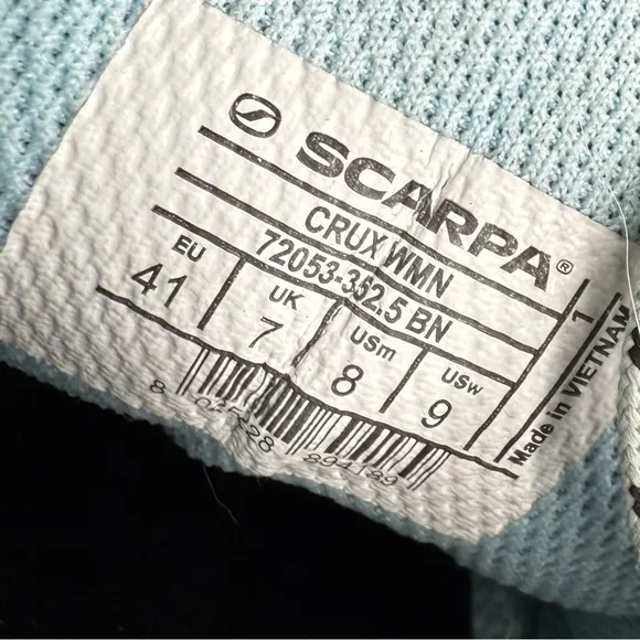 Scarpa Crux Approach Womens 9 Hiking Shoes Mountaineering Low Suede Waterproof