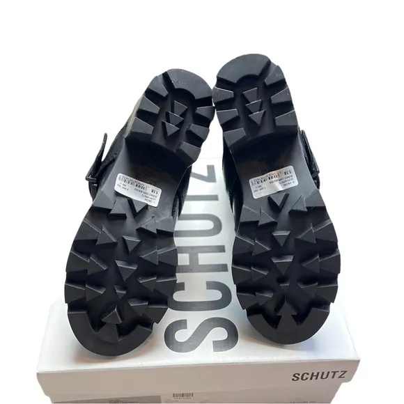 SCHUTZ GALENA STUDDED LEATHER MOTO BOOTS - BRAND NEW IN BOX!