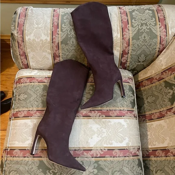 SCHUTZ Maryana Sculpt 100MM Nubuck Knee High Boots. Size 10.5 Women