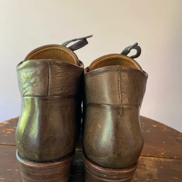 Seal of The Sutro Leather tie ankle boots-excellent condition! Taupe Brown W 10