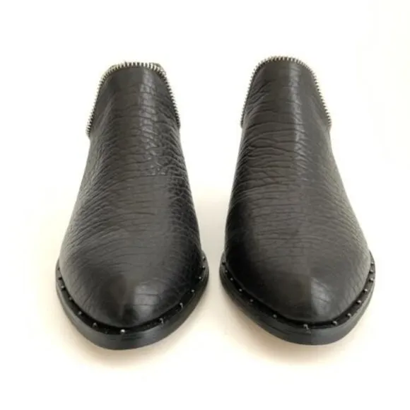 Senso Women Size 40 US 10M Black Bessie Leather Cut-out Point-toe Ankle Boots