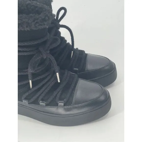 Shoe The Bear Boots Wedge Women US Size‎ 8.5 Eu Size 40 Black