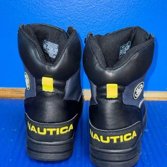 Size 11- Men’s Nautica Padden Maritime Heritage Duck Boots Lace-Up Black NEW