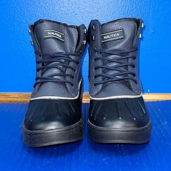 Size 11- Men’s Nautica Padden Maritime Heritage Duck Boots Lace-Up Black NEW