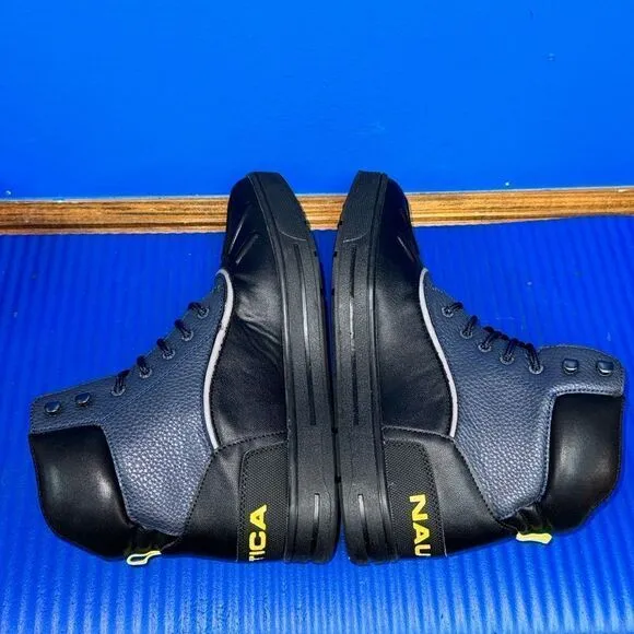 Size 11- Men’s Nautica Padden Maritime Heritage Duck Boots Lace-Up Black NEW