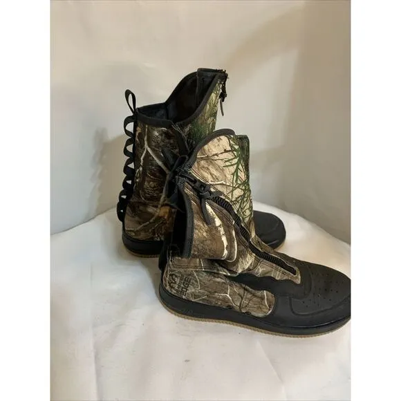 Size 11- Nike Realtree Air Edge Camo Ankle High Boots Shell‎ Carry Boots