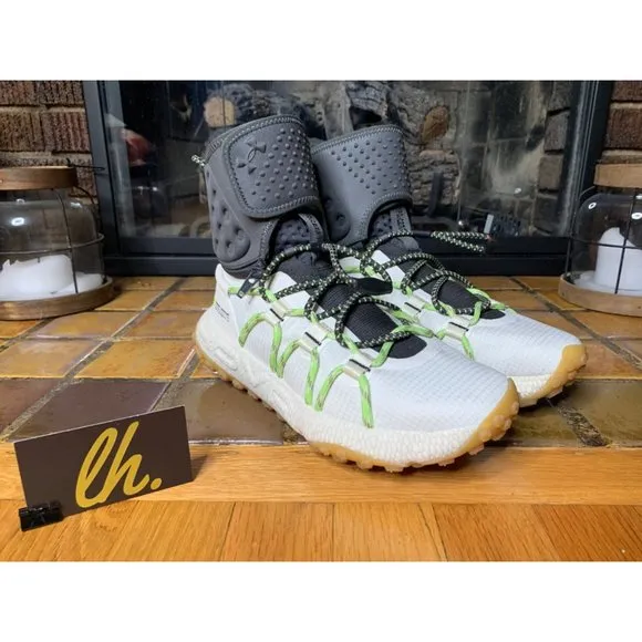 Size 7.5 Under Armour HOVR Summit Fat Tire Cuff Shoes “Stone” Hiking Boots 30229