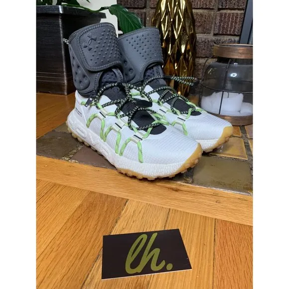 Size 7.5 Under Armour HOVR Summit Fat Tire Cuff Shoes “Stone” Hiking Boots 30229