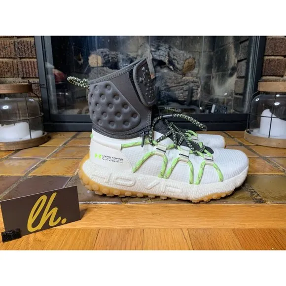 Size 7.5 Under Armour HOVR Summit Fat Tire Cuff Shoes “Stone” Hiking Boots 30229