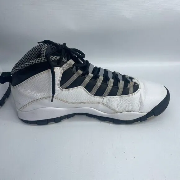 Size 14 - Nike Air Jordan‎ 10 Retro Steel 2013 Pre Owned 310805-103 (READ)
