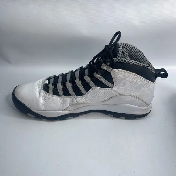 Size 14 - Nike Air Jordan‎ 10 Retro Steel 2013 Pre Owned 310805-103 (READ)
