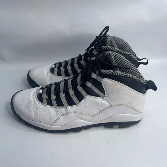 Size 14 - Nike Air Jordan‎ 10 Retro Steel 2013 Pre Owned 310805-103 (READ)