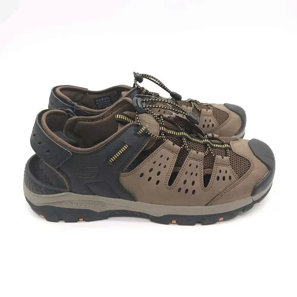 Skechers Mens 12 Sandals Vegan Tresmen Menard Relaxed Fit Luxe Foam Hiking Shoes