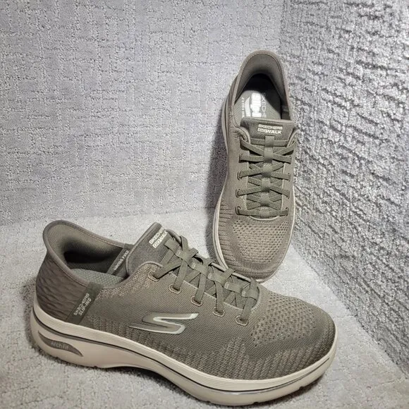 Skechers Slip-Ins Arch Fit 2.0 Grand Select 2 Mens Size 13 Taupe Sneaker Shoes
