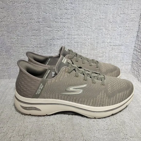 Skechers Slip-Ins Arch Fit 2.0 Grand Select 2 Mens Size 13 Taupe Sneaker Shoes