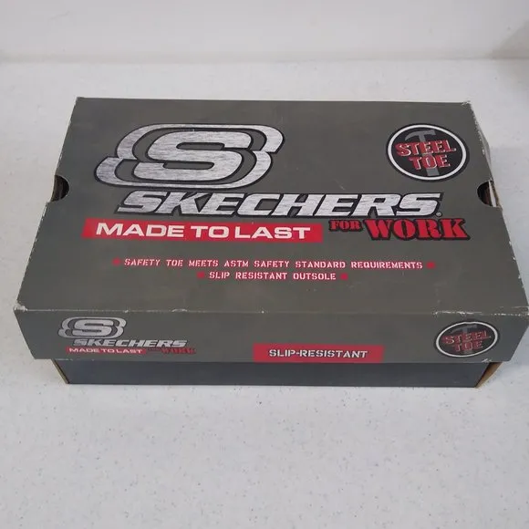 Skechers Steel Toe Women's Size 5 Work Shoes 76601 Biscoe Medium Width EUC