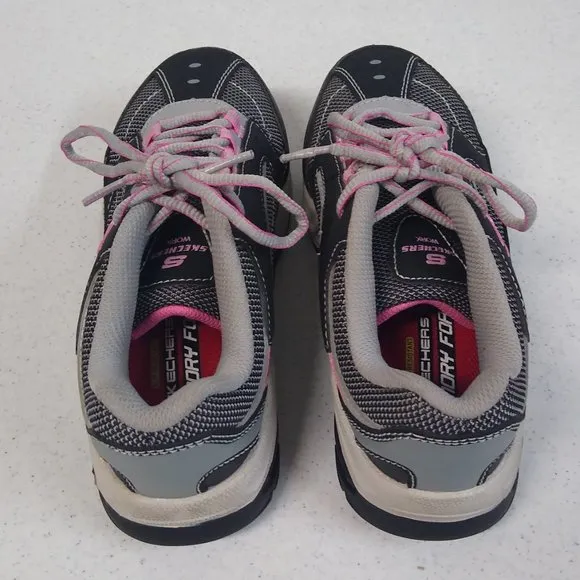 Skechers Steel Toe Women's Size 5 Work Shoes 76601 Biscoe Medium Width EUC