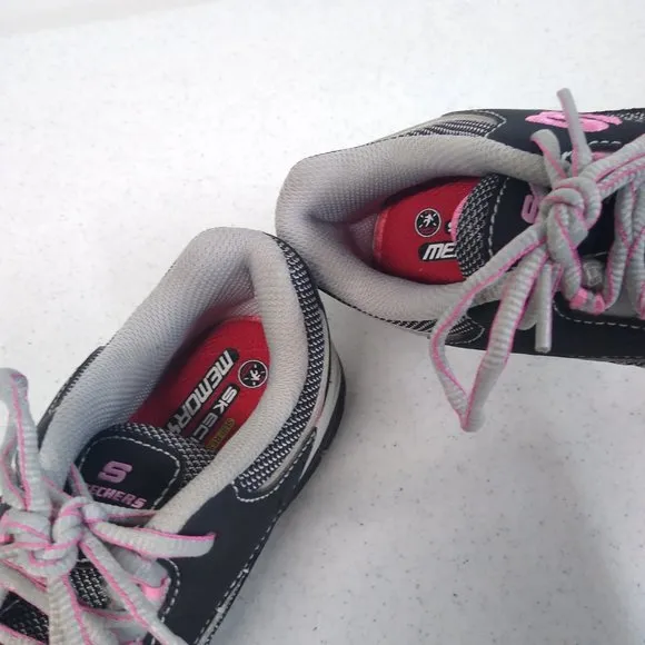 Skechers Steel Toe Women's Size 5 Work Shoes 76601 Biscoe Medium Width EUC