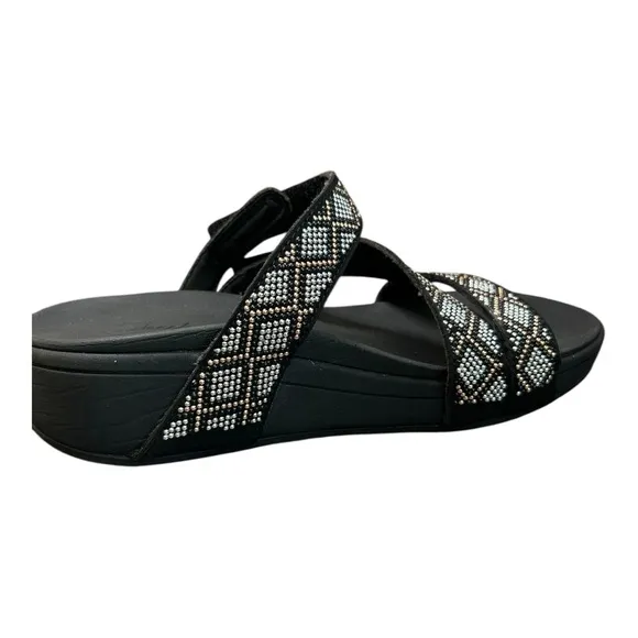 Skechers Women's Arch Fit Retrogrades Diamond Babe Slide Sandals Size 8