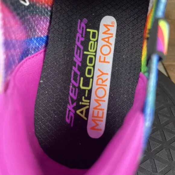 Skechers Stretch Knit 3.0 Ultra Flex Electric Brights Slip On Shoes Womens Sz 6
