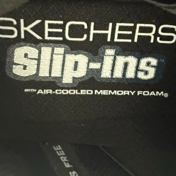 Sketchers Summits AT Slip-ins Shoes Sneakers Hands Free Size 8 Grey Navy