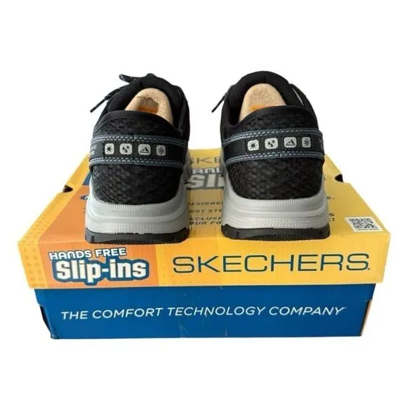 Sketchers Summits AT Slip-ins Shoes Sneakers Hands Free Size 8 Grey Navy