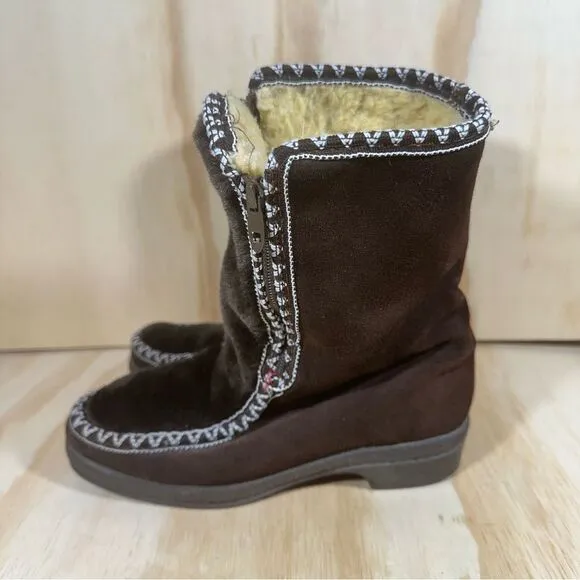 Snowland Vegan Faux Fur Snow Boots Women’s Size 5