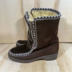 Snowland Vegan Faux Fur Snow Boots Women’s Size 5