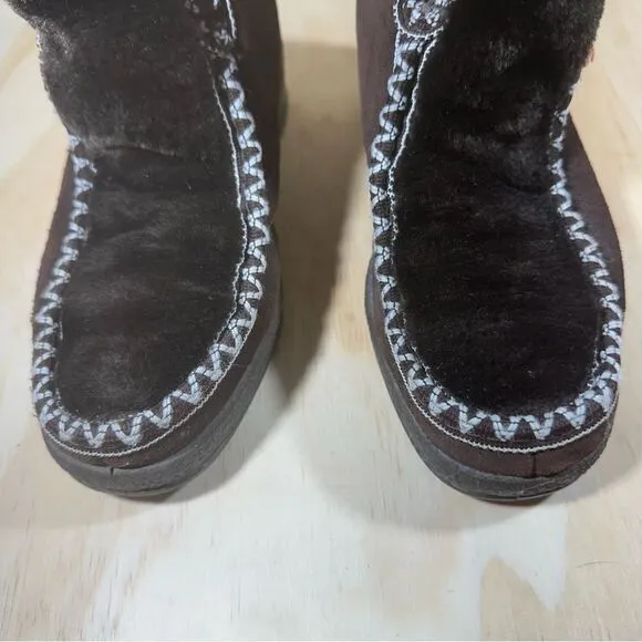 Snowland Vegan Faux Fur Snow Boots Women’s Size 5