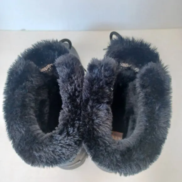 SOREL Boots Snow Angel Black Lace Up Winter Snow Boots Womens US 9